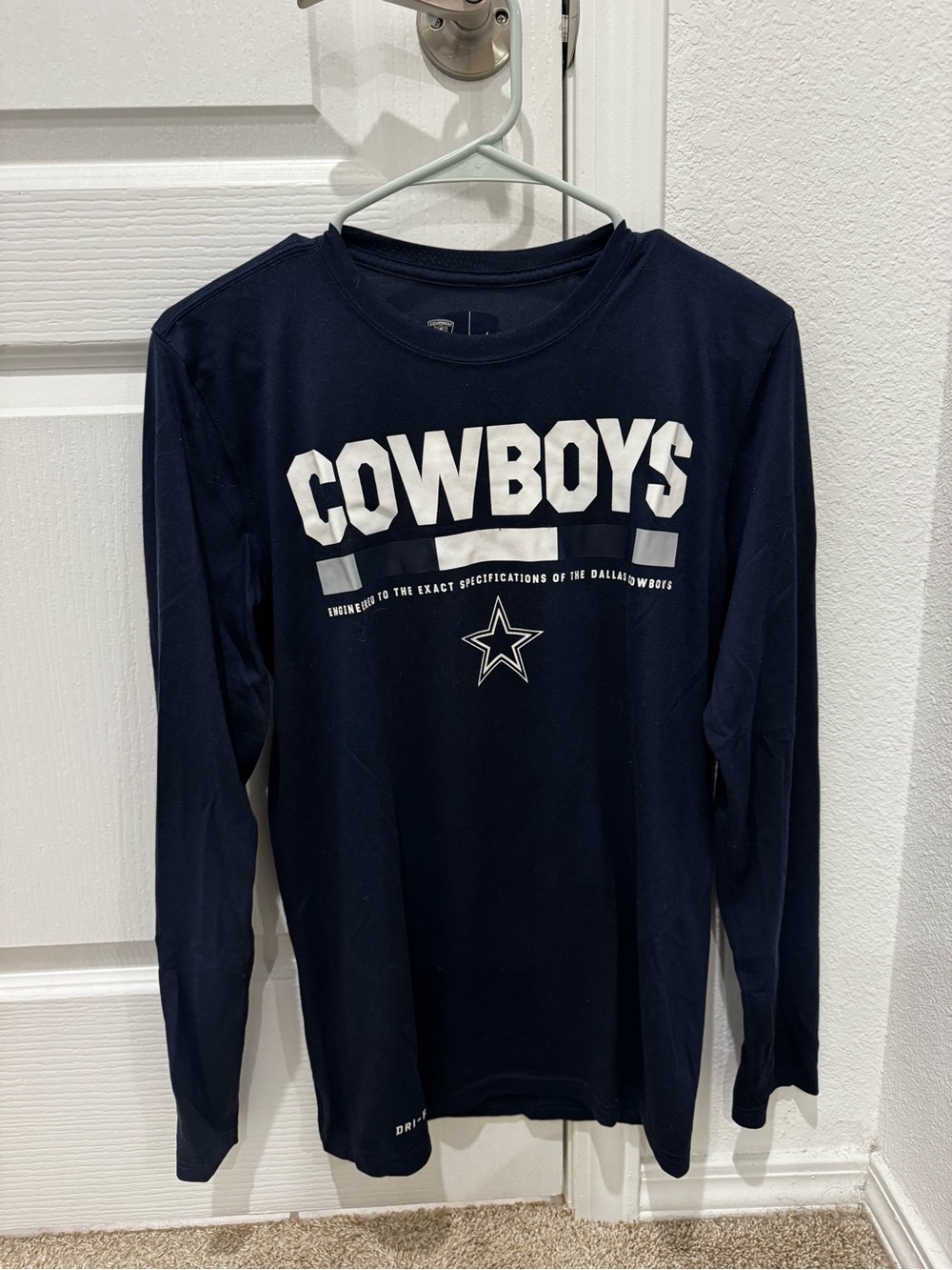 Dallas Cowboys Long Sleeve Navy Team Tee